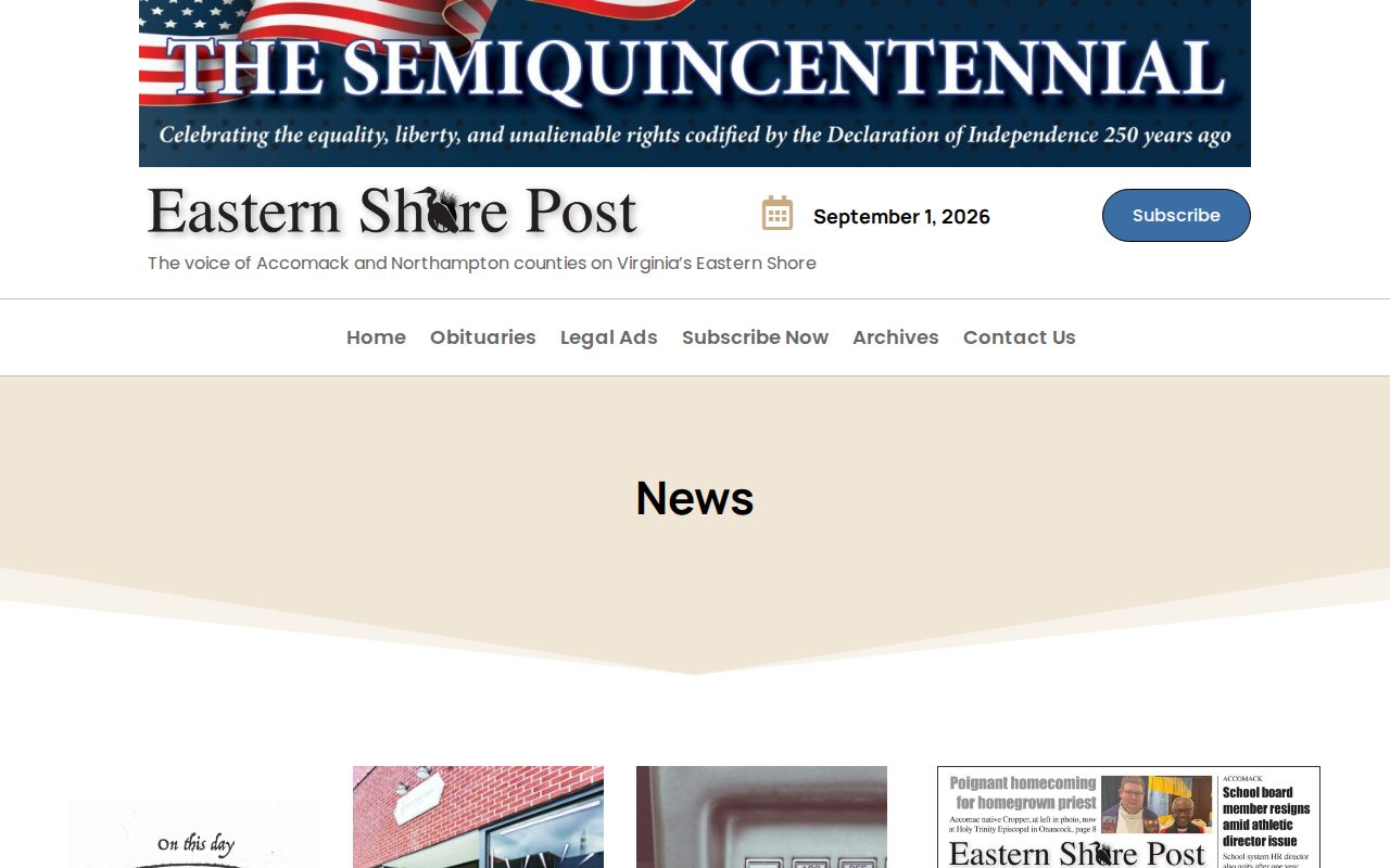 Northampton County crime news source at the Eastern Shore Post news section